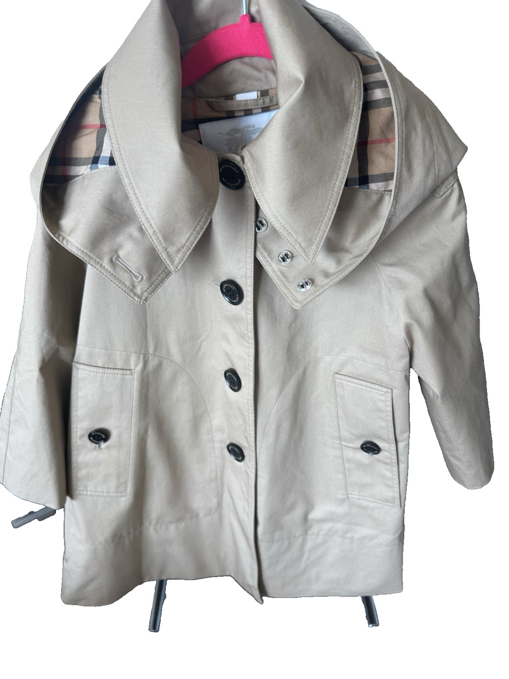 Burberry Kids Mayfair Trench Coat For Girls Size 4a